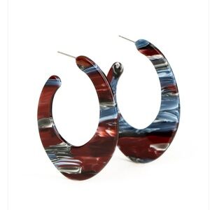 Acrylic Hoop Earrings. NWT